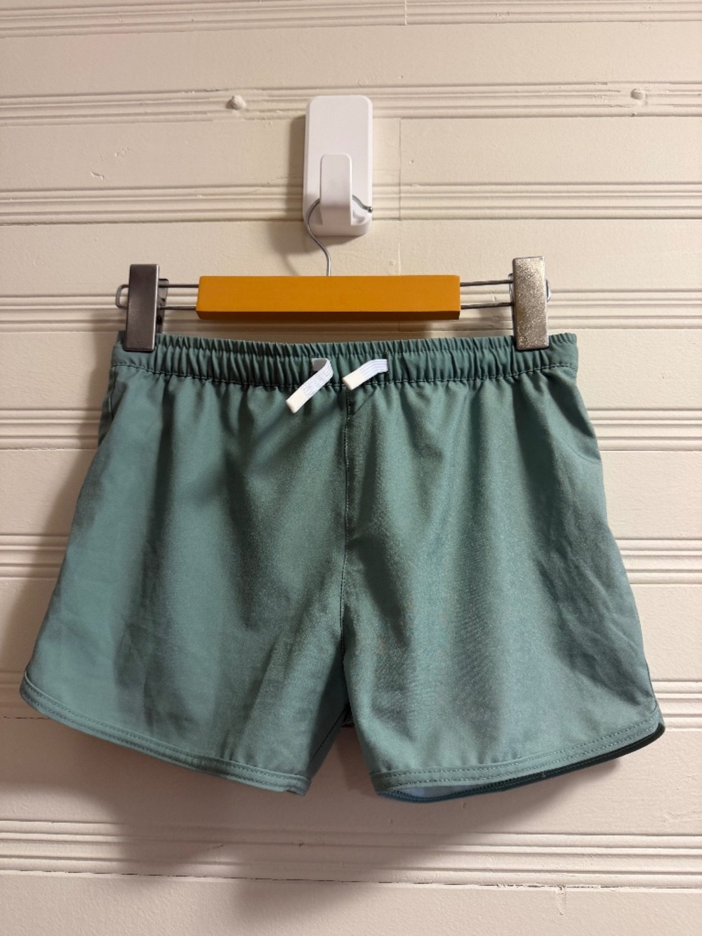 Honeysuckle Swim Company Boys 5/6 Sage Green Swim Trunks Shorts